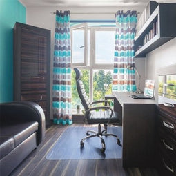 BRASQ Rechthoekige Stoelmat CM100 - Transparant - 90x120 cm - Hoogwaardig PVC - Vloerbeschermer voor Harde Vloeren