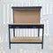 BRASQ Robuuste Werkbank met 2 lades zwart - Werktafel Incl. Ophangwand en haken - 120x60x155cm - Draagkracht Max. 225 KG