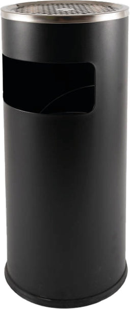 BRASQ Staande Asbak Zwart - Buiten Asbak met 11 Liter Afvalbak - Rookpaal - Prullenbak met Asbak