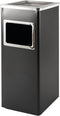 BRASQ Staande Asbak Zwart - Buiten Asbak met 16 Liter Afvalbak - Rookpaal - Prullenbak met Asbak