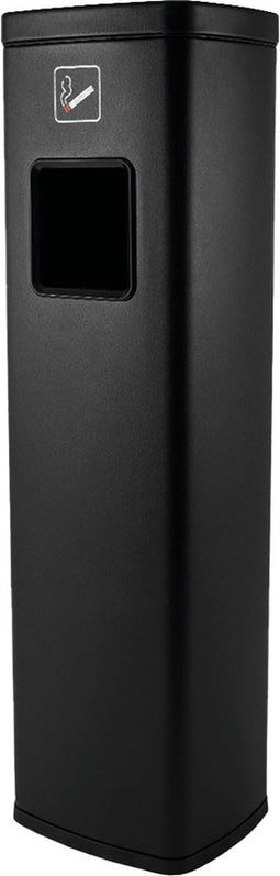 BRASQ Staande Asbak Zwart - Buiten Asbak met 20 Liter Afvalbak - Rookpaal - Prullenbak met Asbak