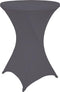 BRASQ Statafelrok Antraciet Grijs - ∅80-74 x110 cm - Statafelhoes extra Stretch voor Statafel, Bartafel, Partytafel - Voor binnen en buiten