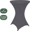 BRASQ Statafelrok Antraciet Grijs - ∅80-74 x110 cm - Statafelhoes extra Stretch voor Statafel, Bartafel, Partytafel - Voor binnen en buiten