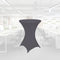 BRASQ Statafelrok Antraciet Grijs - ∅80-74 x110 cm - Statafelhoes extra Stretch voor Statafel, Bartafel, Partytafel - Voor binnen en buiten