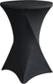 BRASQ Statafelrok Zwart - ∅80-74 x110 cm - Statafelhoes extra Stretch voor Statafel, Bartafel, Partytafel