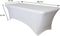 BRASQ Tafelrok Wit - 183x76x74cm - Tafelhoes extra Stretch voor Vouwtafel, Campingtafel, Inklapbare tafel - Voor binnen en buiten