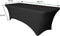 BRASQ Tafelrok Zwart - 183x76x74cm - Tafelhoes extra Stretch voor Vouwtafel, Campingtafel, Inklapbare tafel - Voor binnen en buiten