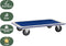 BRASQ Transportwagen - Draagvermogen 300 KG - Plateauwagen - Meubelroller - Dolly - Transportkar - Magazijnwagen - Platformwagen
