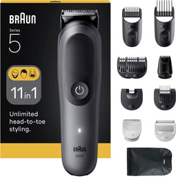 Braun All-in-One Series 5 AIO5560 Style Kit – Baardtrimmer, Tondeuse en Lichaamstrimmer in 1