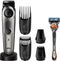 BRAUN baardtrimmer BT 7940 - Zwart/Metaalgrijs + Gillette ProGlide scheermes incl. Toilettas