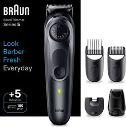 Braun Baardtrimmer - Series 5 - BT5420 - Trimmer Voor Heren met Stylingtools en 100 Minuten Gebruiksduur