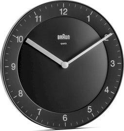 Braun BC 06 B Quartz wall clock analog black