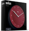 Braun BC 06 R kwarts wandklok analoog rood