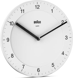 Braun BC 06 W Quartz wall clock analog white