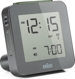 Braun BNC008 grijs 6 cm radiogestuurde wekker