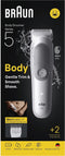 Braun Body Groomer Series 5 BG5500 +2 Verzorgingstools - Trim & Scheer Haar - Waterdicht - Grijs