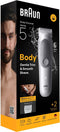 Braun Body Groomer Series 5 BG5500 +2 Verzorgingstools - Trim & Scheer Haar - Waterdicht - Grijs