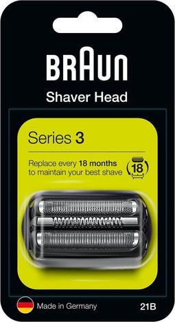 Braun Series 3 21B - Elektrisch Scheerapparaat Vervangende Scheerkop - Scheerblad Zwart
