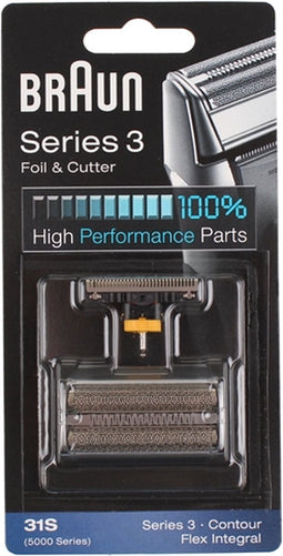 Braun Series 3 31S Foil Zilver - Vervangend Scheerblad