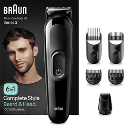 Braun Series 3 MGK3420 - Multigroomer - 6-in-1 Baardtrimmer Set