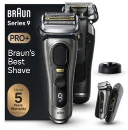 Braun Series 9 Pro+ 9525s Wet & Dry Scheerapparaat met scheerblad Trimmer Metallic