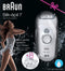 Braun Silk-épil 7-561 - 2in1 nat & droog epilator & ladyshave opzetstuk
