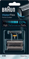 Braun WaterFlex 51B Foil & Cutter Zwart - Vervangende Scheerkop - Scheerblad