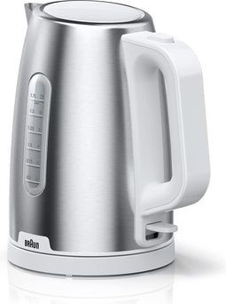 Braun WK 1500 waterkoker 1,7 l 2200 W Roestvrijstaal, Wit