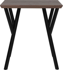 BRAVO - Eettafel - Donkere houtkleur - 70 x 70 cm - MDF