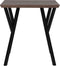 BRAVO - Eettafel - Donkere houtkleur - 70 x 70 cm - MDF