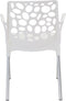 Bravo stapelstoel plastic wit