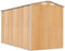vidaXL - Tuinschuur - 192x357x223 - cm - gegalvaniseerd - staal - lichtbruin