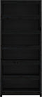 vidaXL - Boekenkast - 80x35x183 - cm - massief - grenenhout - zwart