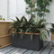 vidaXL - Plantenbak - 80x40x40 - cm - poly - rattan - zwart