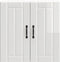 vidaXL - Keukenwandkast - Lucca - bewerkt - hout - hoogglans - wit