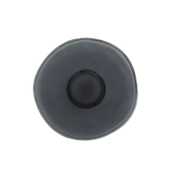 Breakfast plate Recycled Glass, 23 CM Ebony / Recycled Glass