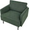 BREDA - Fauteuil - Donkergroen - Polyester