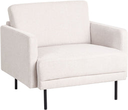BREDA - Fauteuil - Lichtbeige - Polyester