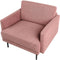 BREDA - Fauteuil - Roze - Polyester