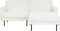 BREDA - Hoekbank - Wit - Linkszijdig - Polyester