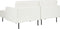 BREDA - Hoekbank - Wit - Linkszijdig - Polyester