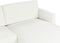 BREDA - Hoekbank - Wit - Linkszijdig - Polyester