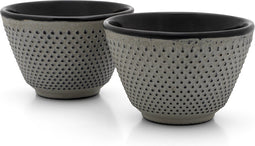 Bredemeijer - Kopjes Jang gietijzer beton grijs - theemok set van 2