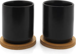 Bredemeijer - Kopjes Umea met bamboe onderzetter - theemok set van 2