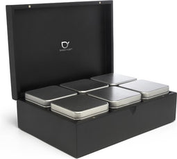 Bredemeijer - Theedoos 6 Blikjes zwart