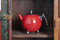 Bredemeijer - Theepot Bella Ronde 1,2L Carmine Red- Dubbelwandig