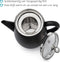 Bredemeijer - Theepot Duet Eva 1,1L mat zwart met filter - - Dubbelwandig