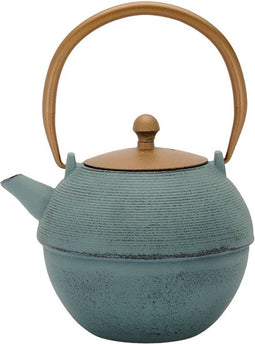 Bredemeijer - Theepot Sakura 1,2L gietijzer blauw met filter - theezeef