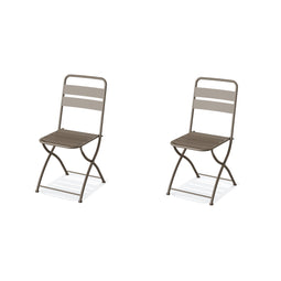 Breeze Bistro Klappstuhl Metall – Grün - SÄTZE VON 2