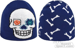 Brekka Noughty Beanie - Muts - Kinderen - Maat One Size - Blauw;Zwart